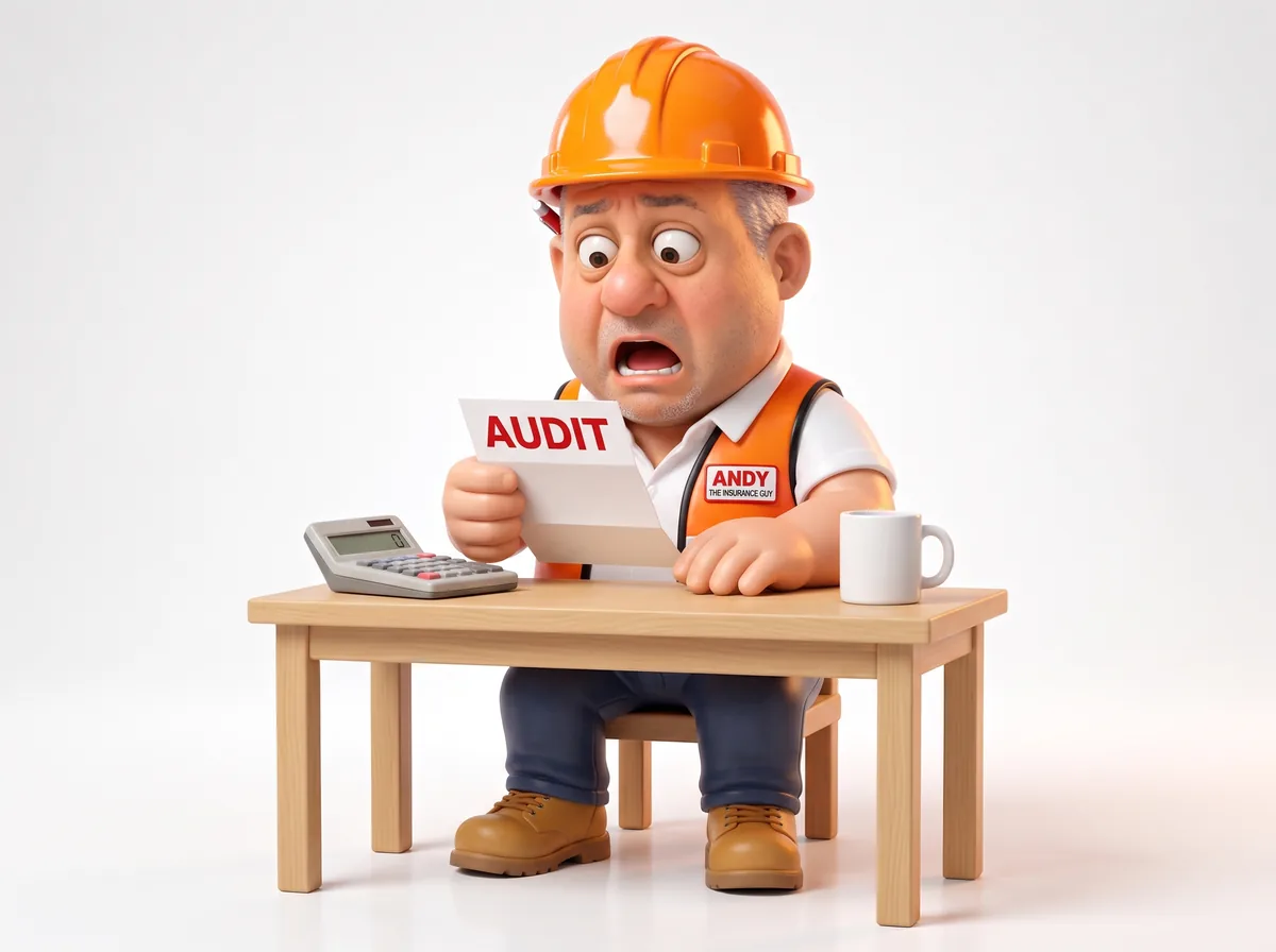 Andy reading an audit letter in shock