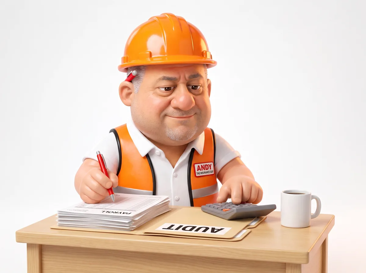 Andy working through a workers comp audit at his desk